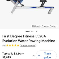  E520 Evolution Commercial Fluid Rower Indoor Rower