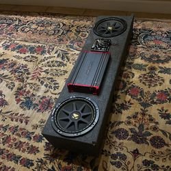 Kicker Speaker’sbox With Amp