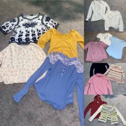 Lot Womens Clothing Clothes Peasant Boho Free People Anthropologie Shirts