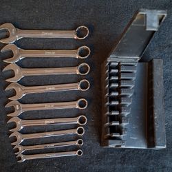 Snap-on 9 pc 12-Point SAE Flank Drive® Combination Wrench Set