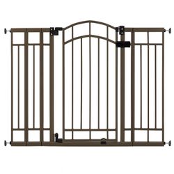 Summer Multi-Use Decorative Extra Tall Safety Pet and Baby Gate, 28.5"-48" Wide, 36" Tall, Pressure or Hardware Mounted, Install on Wall or Banister i