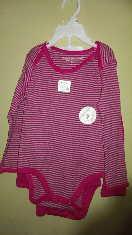 2 onesies Burt's bees baby.