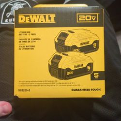 2 Pack DeWalt 20v Max Batteries 