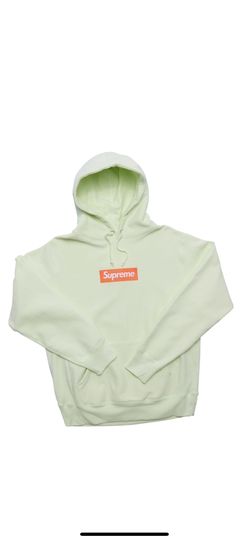 Supreme Pale Lime Box Logo