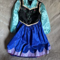 Disney Princess Ana Frozen Dress Costume Girl’s Size 4