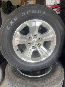 18” Chevy Factory Wheels And Tires 6Lug