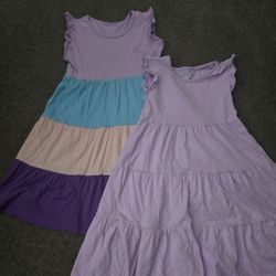 Girl Summer Sundresses Sleeveless 