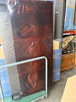 Leather bed