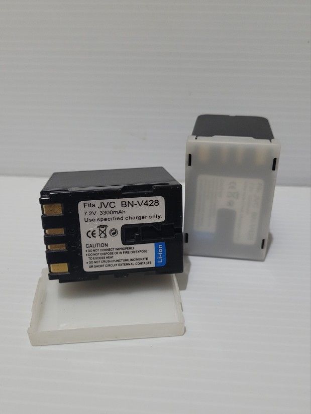 2Pack Battery Fits JVC BN-V428 For JVC Camcorder Camera 7.2V 3300mAh.