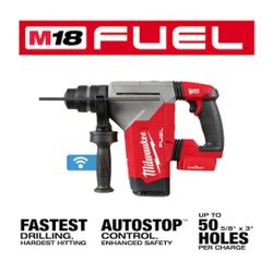 MILWAUKEE M18 FUEL 18V Lithium-Ion Brushless Cordless SDS-Plus 1-1/8 in. Rotary Hammer Drill (Tool-Only)