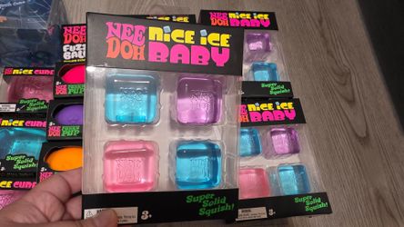 New Authentic Nee Doh Nice Ice Baby Squish Toy Set
