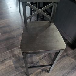 IKEA Ingolf Bar Stool With Back Rest