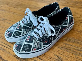 VANS Authentic Nintendo NES Controller Shoes Sneakers Men's Size 7.5 Women’s 8.5