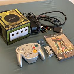 Nintendo GameCube DOL-001 with Metroid Prime, Twilight Princess Decal, and More!