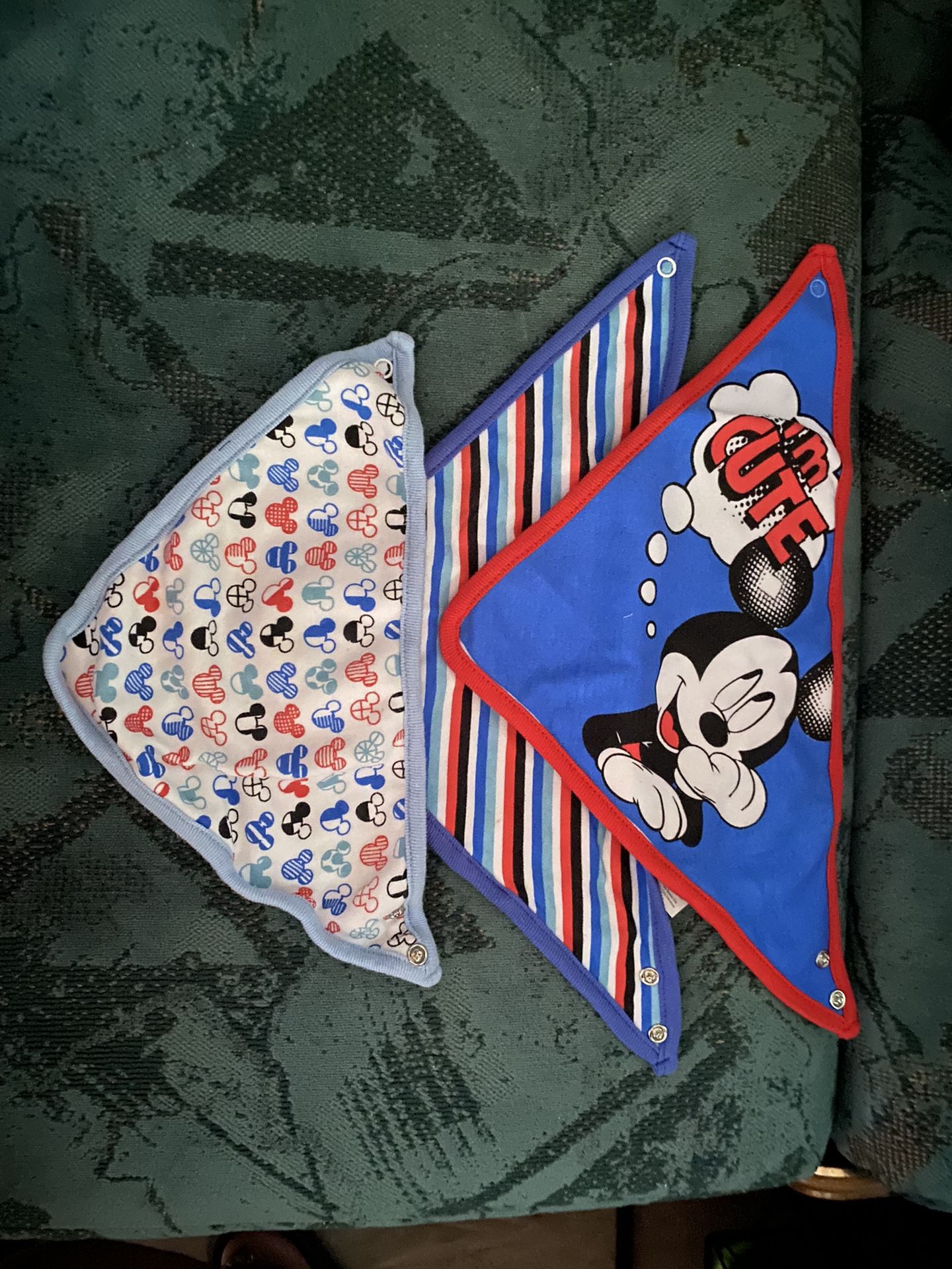 mickey mouse baby bibs / bandanas