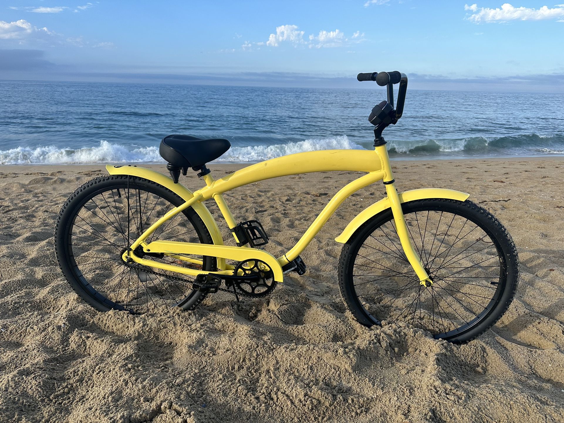Men’s Aluminum Fito Sun Yellow Lightweight Beach Cruiser 26”