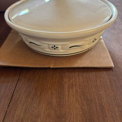 Longaberger Vintage NIB 1 Quart Woven Traditions Heritage Green Casserole Dish