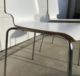 2 White Dining, Desk Or Accent Chairs (Price Per Chair)