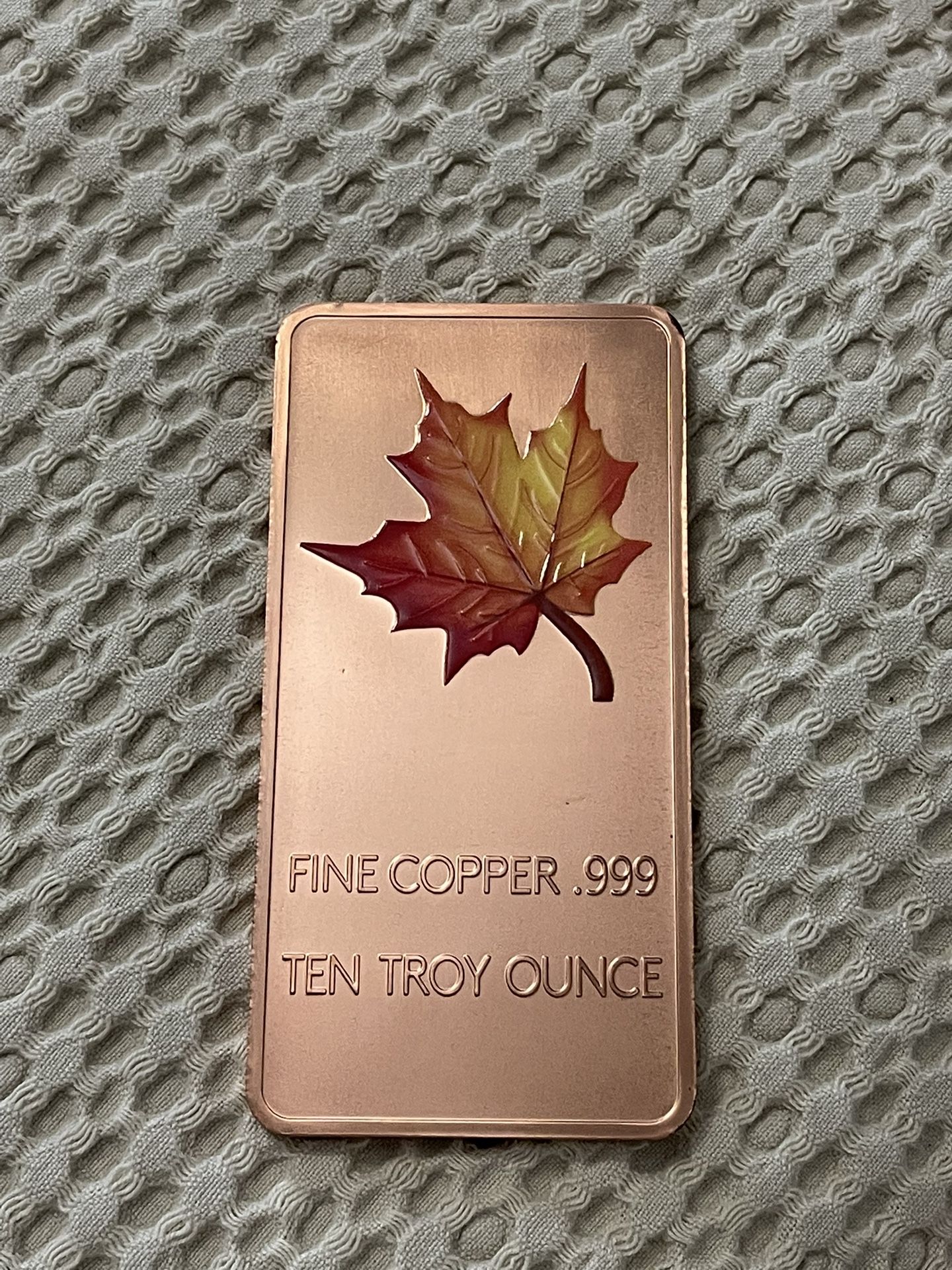 10 Troy Oz Fine Copper π