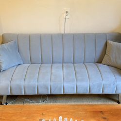 Two Grey convertible couches