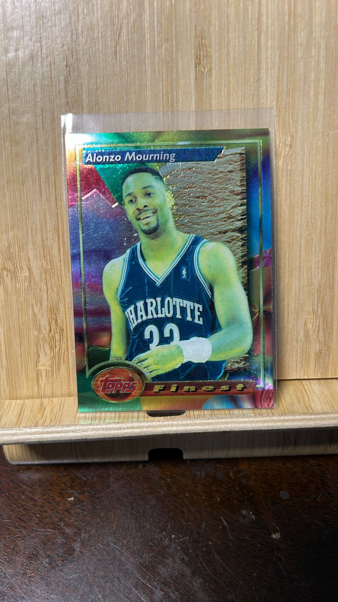 1993-94 Topps Finest Alonzo Mourning #201 RC
