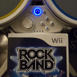 Wii Drumset + Rockband Game!