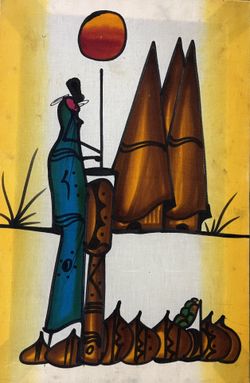 African Batik Painting - 14”x21” (Imported From Kenia)