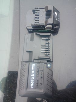 Batería y cargador metabo