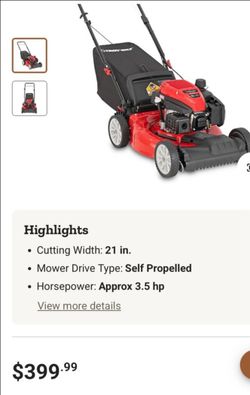 TROYBILT SELF PROPELLED LAWN MOWER