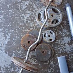 170lbs Of Standard Plates 