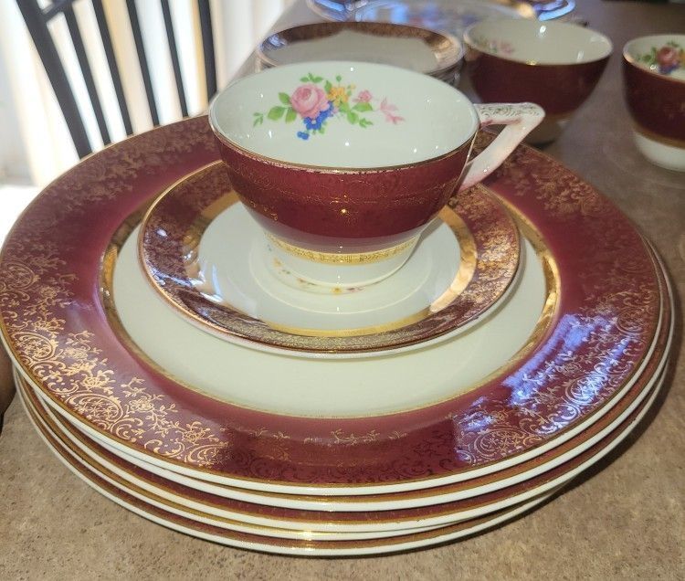 Aristocrat By Salem Vintage China Set!