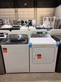 WHIRLPOOL TOP LOAD WASHER & ELECTRIC DRYER 2 IN 1 AGITATOR - DELIVERY - WARRANTY - FINANCING