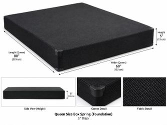 Thin queen boxspring only