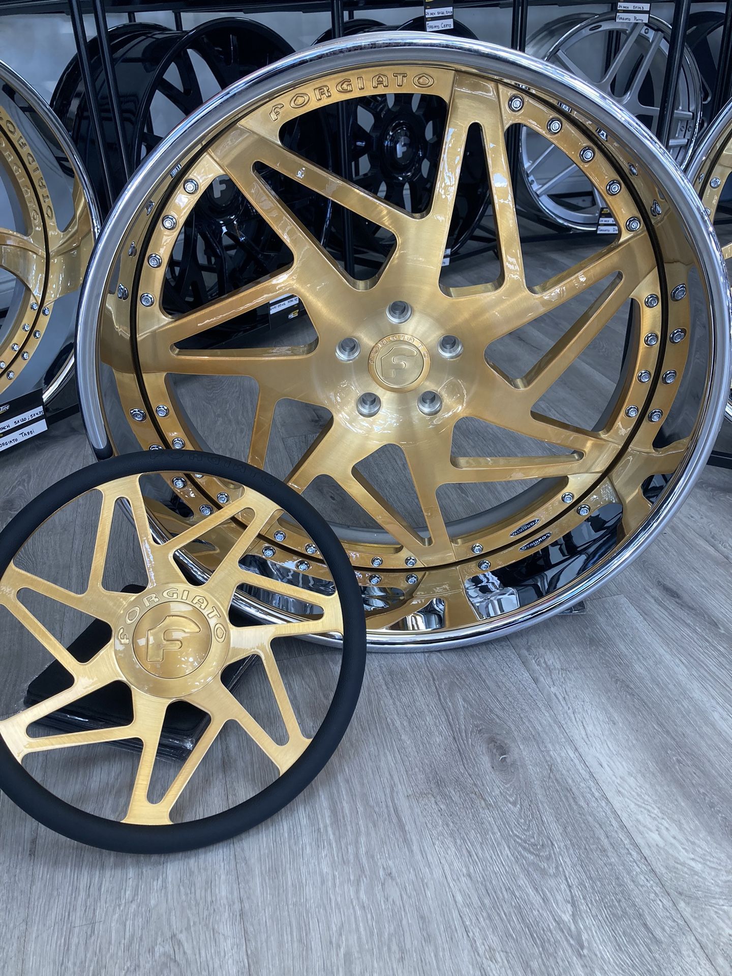 24 INCH FORGIATO “FINESTRO” WHEELS AND TIRE PACKAGE