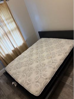 Queen bed and mattress