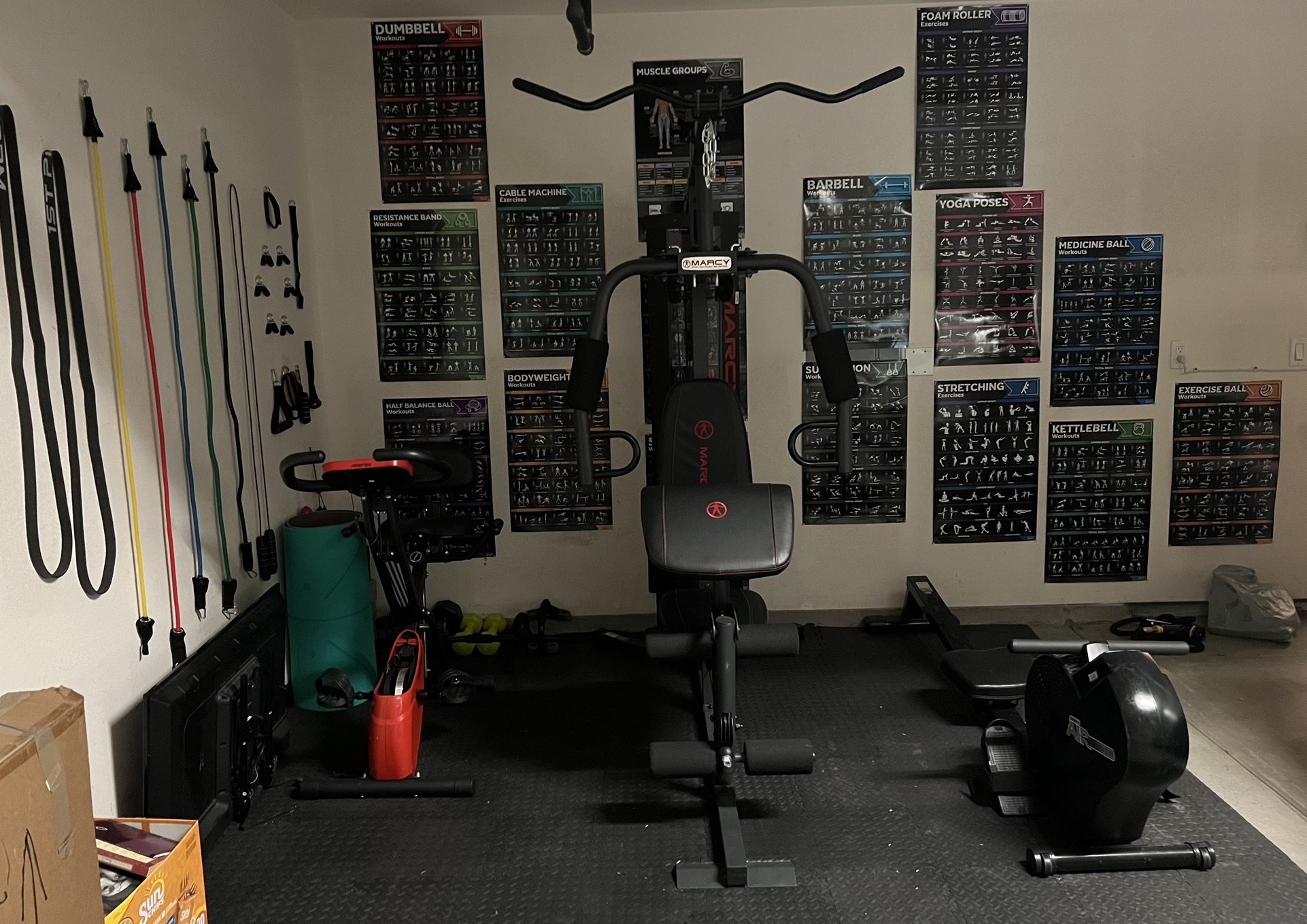 Home Gym Equipment  - $1100 OBO (All Pictured) 