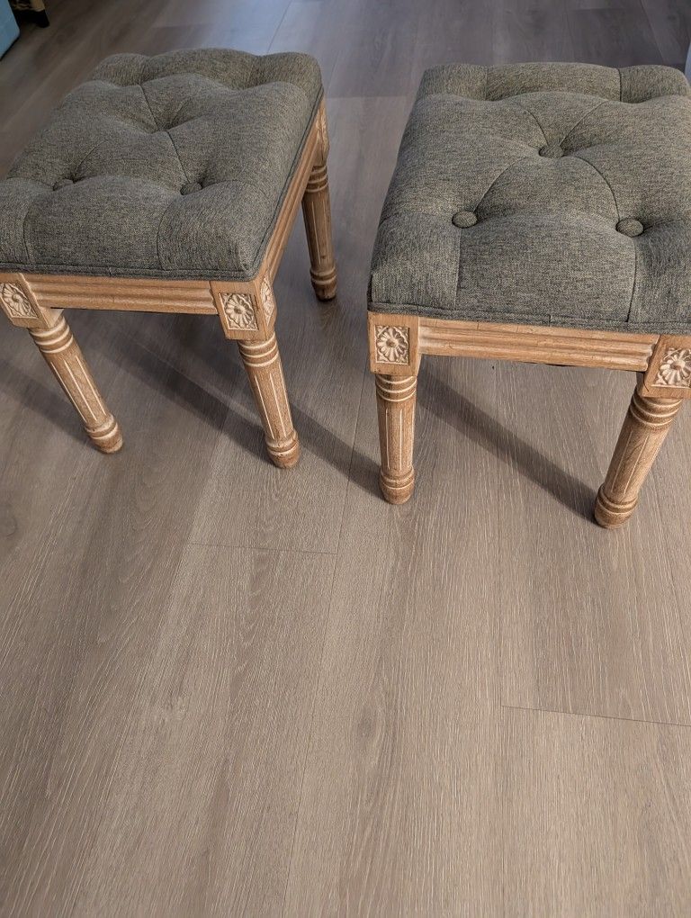 2 Matching Foot Stools 