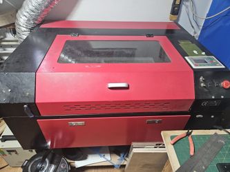 Laser Engraving Machine - Complete Business Bundle: Computer, Wood Table, Chiller & Supplies