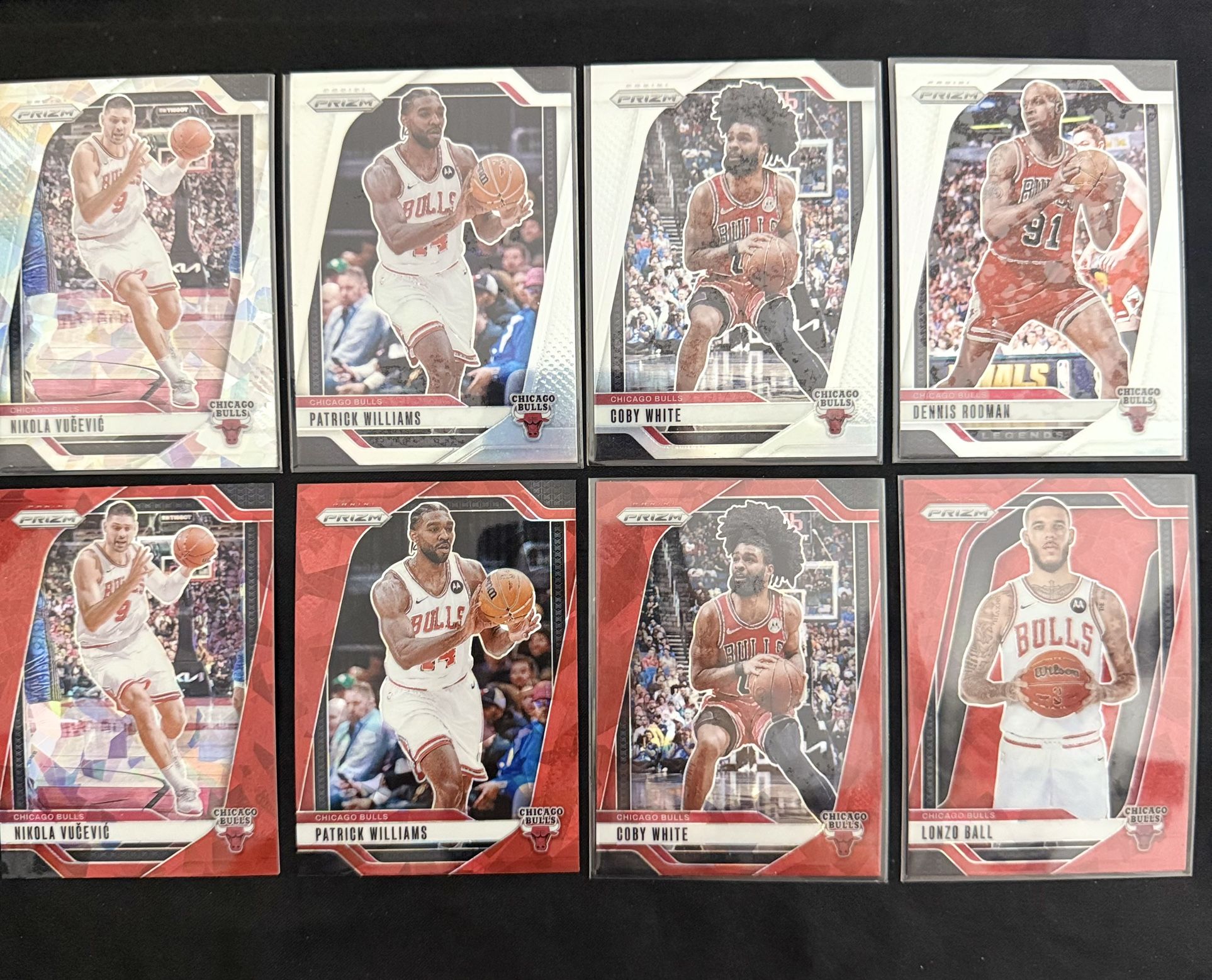 Prizm Basketball Chicago Bulls Red Ice / Silver Lot (8)