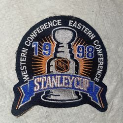 Authentic 1998 Stanley Cup Patch Detroit Red Wings Washington Capitals NHL 