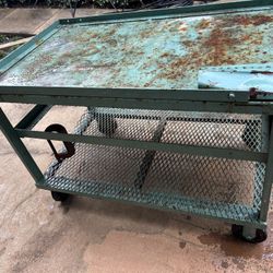 Shop Table On Wheels