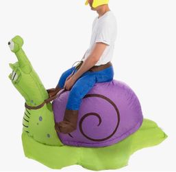 Gnome Ride On Snail Costume, Animal Blow Up Costume 