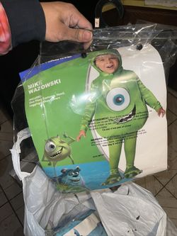 Disney Monsters Inc Adult Halloween Sulley Union Costume, Mike Wazowski  Infant for Sale in Chicago, IL - OfferUp