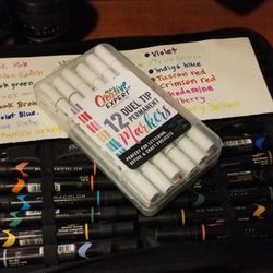 24 PrismaColor markers + 12 Duel Tip Markers | $50