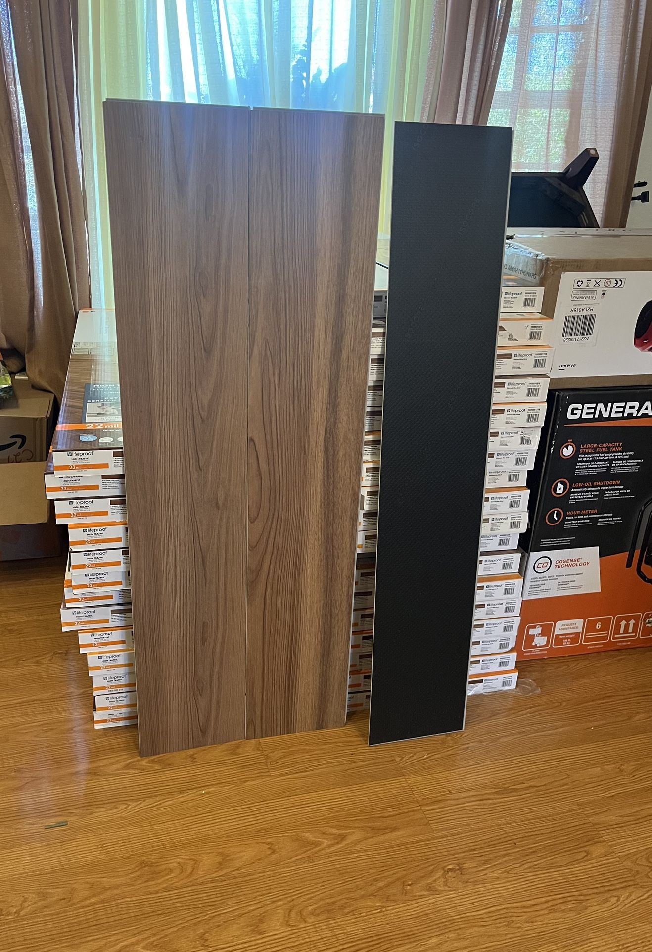 Lifeproof Clermont Elm 22 mil x 8.7 in. W x 48 in. L Click Lock Waterproof Luxury Vinyl Plank Flooring (20.1 sq. ft./case)