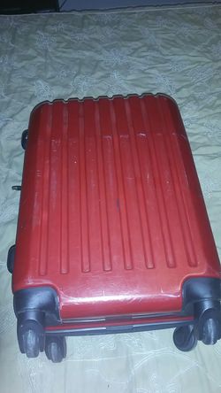 red suitcase