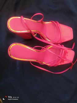 Hot pink heels