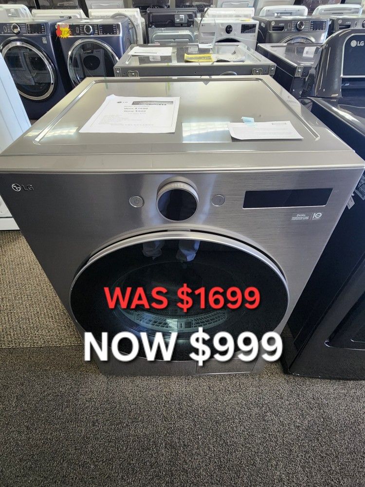 7.8 cu. ft. Dual Heat Pump ventless Electric
Dryer with DirectDrive Motor 6 Motion and
AI Sensor Dry in Graphite Steel