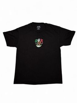 Vintage DGK Por Vida T-shirt Black Mexico Eagle Flag Skateboard Streetwear 2000s - Size Large 🇲🇽