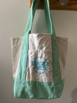Trader Joe’s mini pastel mint tote bag